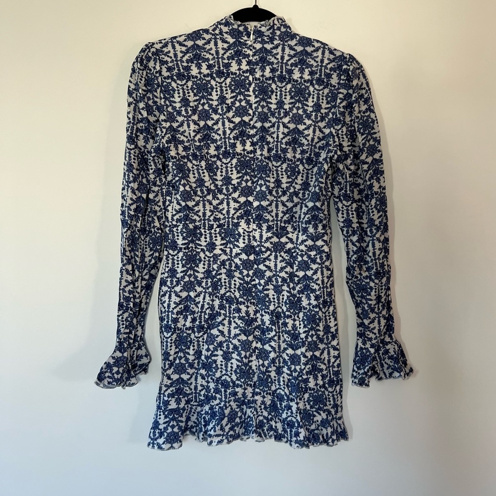 In The Style Long Sleeve Ruffle Mini Dress - Picture 2 of 8